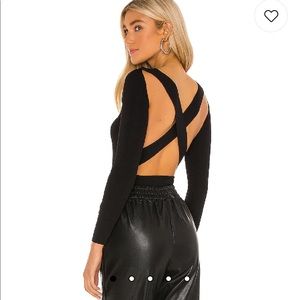 Superdown open back long sleeve